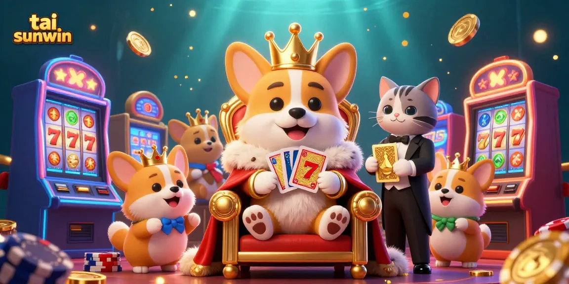 Spin the reels and win big with tai sunwin's vibrant slot machines and charming character scene.